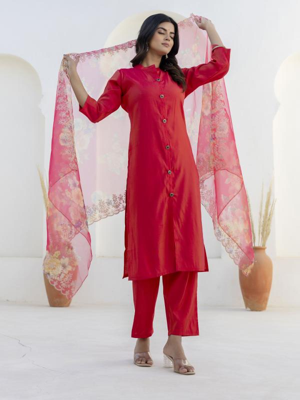 VP 9710 R Silk Blend Women Ethnic Suit Sets